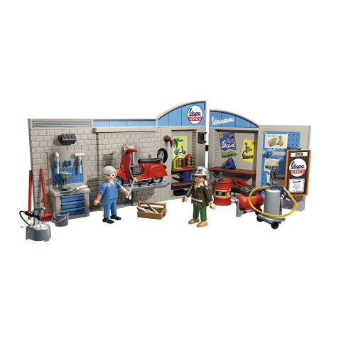 Mecánico de Vespa Años 60 Playmobil 88 Piezas con Figuras U