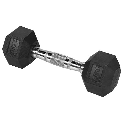 Mancuerna Hexagonal Active 2.5 Kg Negro