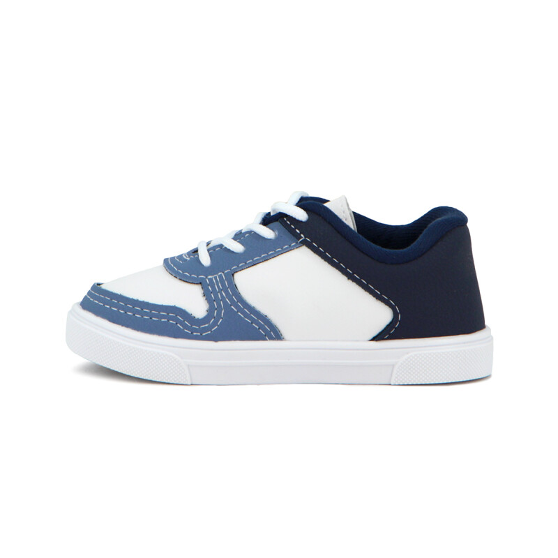 Molekinho Calzado De Niño Casual Acordonado Blanco-marino