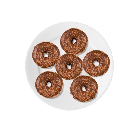 Donuts Choco Y Granos De Azucar X 6 Unidades Donuts Choco Y Granos De Azucar X 6 Unidades