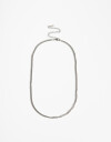 Collares Cortos Metal Collar De Acero Men´s Collection - Plateado