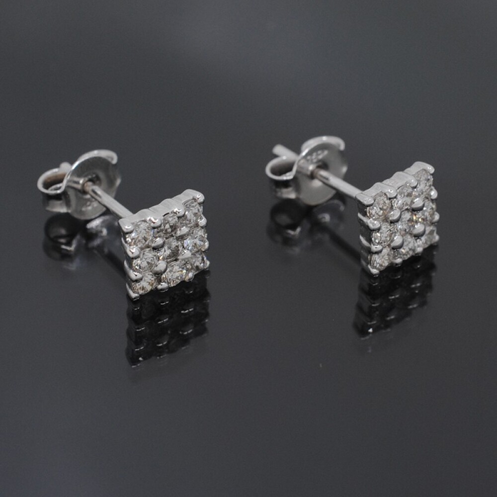 Caravanas En Oro 18K Y Brillantes Caravanas En Oro 18K Y Brillantes