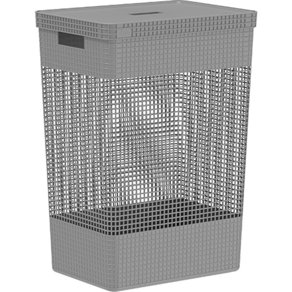 Organizador Alto l Tapa Plástico Gris