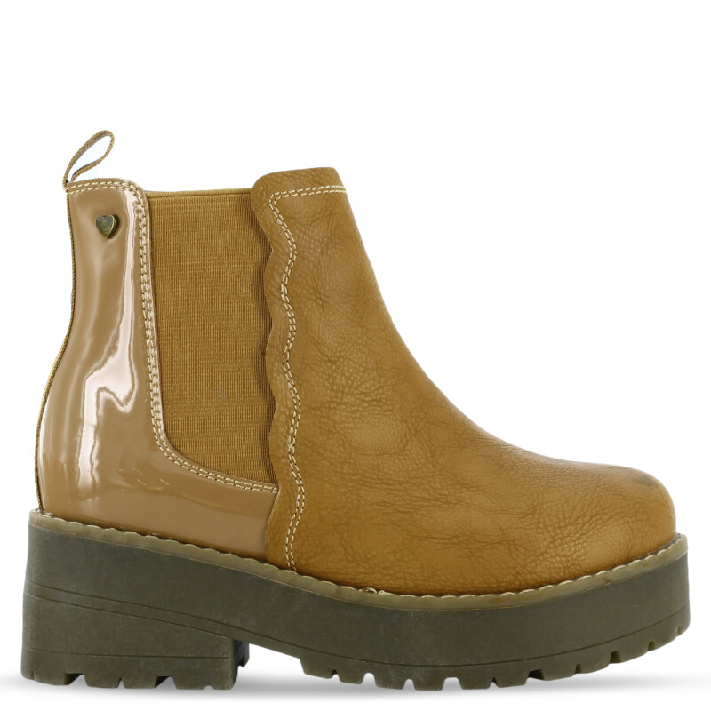 Botas de Niña MINI Miss Carol TIPY plataforma con elástico Beige