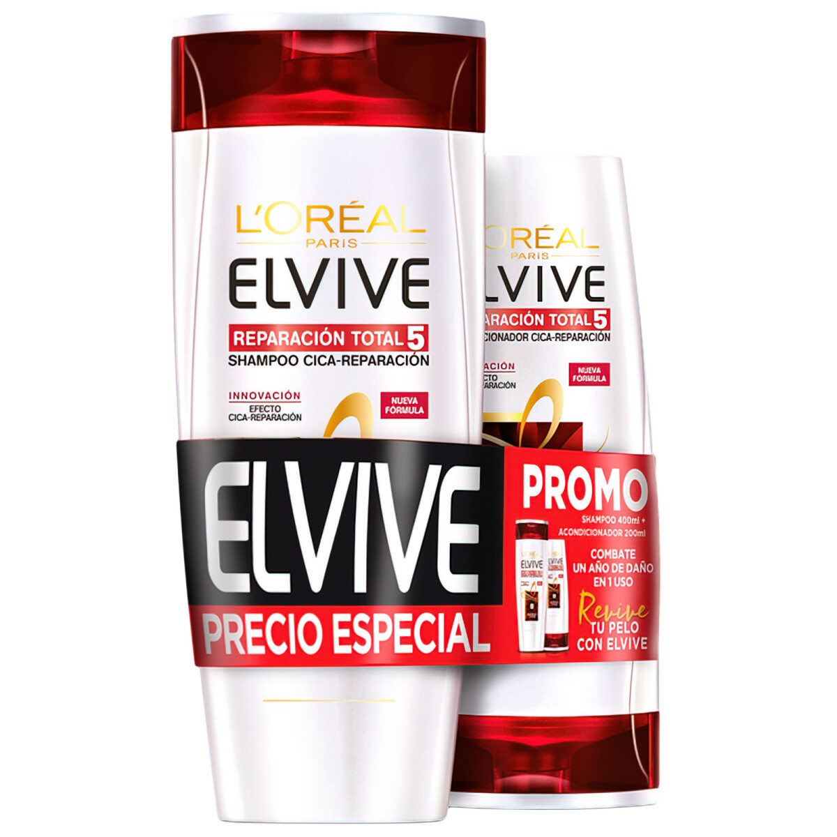 PACK ELVIVE REPARACIÓN TOTAL 5 370ml + 200ml 