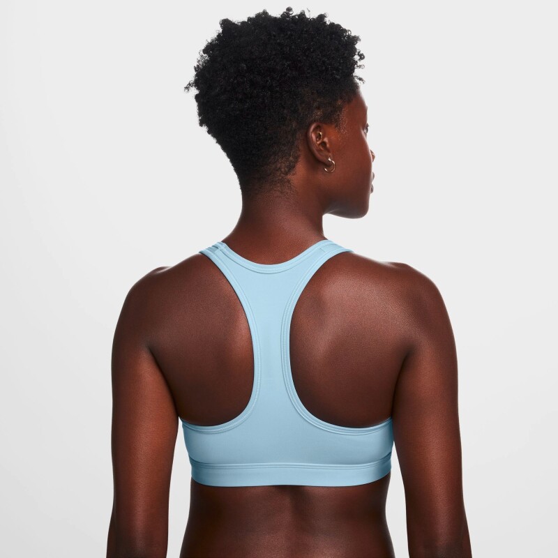 Top Nike Dri-Fit Swsh Med Spt de Mujer Azul