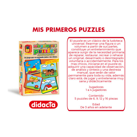 Puzzle Mis Primeros Puzzles Preschool Didacta 001