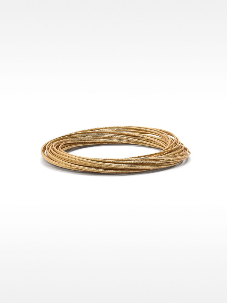 Pulseras Rígidas Entrelazadas dorado
