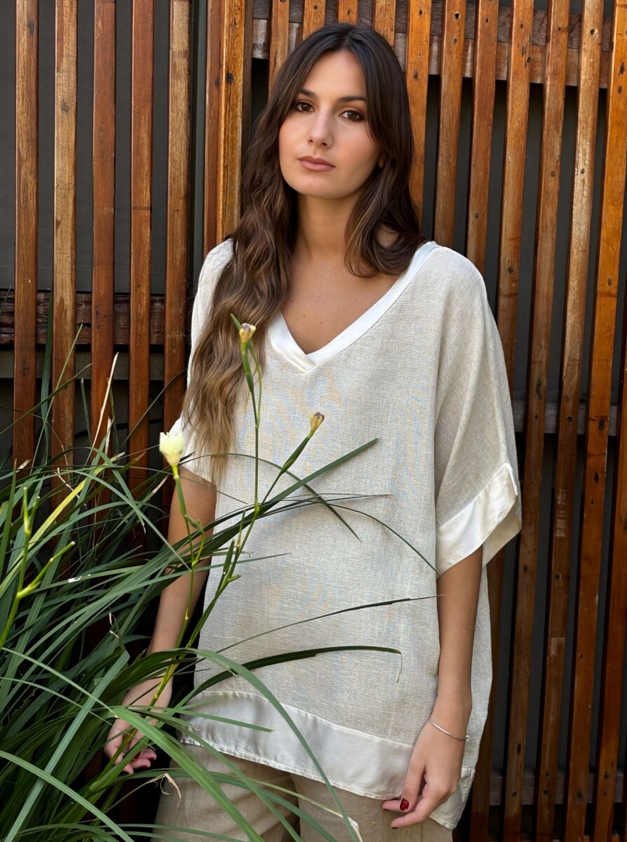 BLUSA MANAROLA - BEIGE 