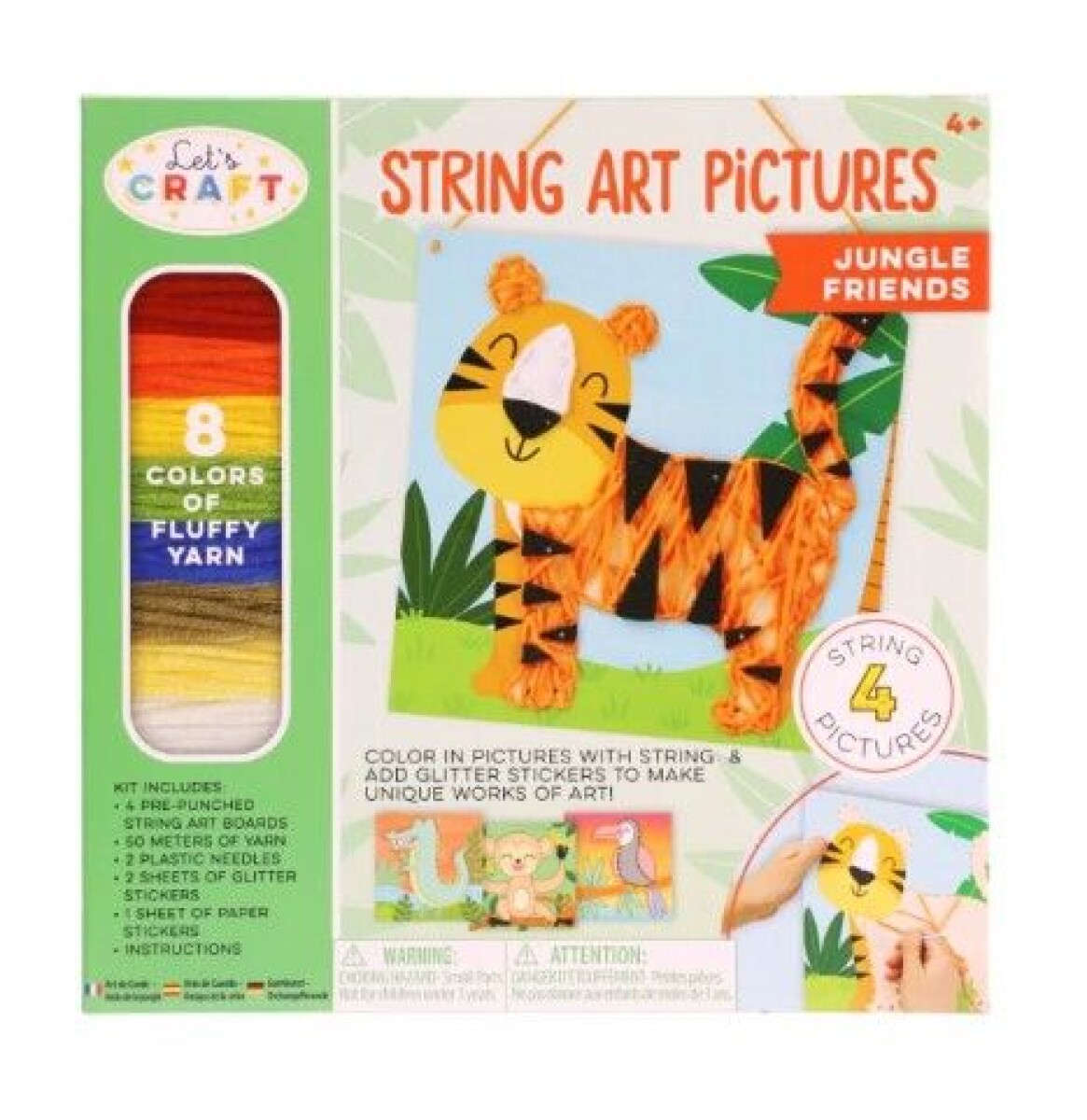 KIT DE ARTE EN HILO JUNGLA 