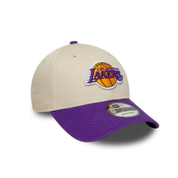 COLOUR BLOCK 9FORTY LOS LAKERS - NEW ERA BEIGE/VIOLETA