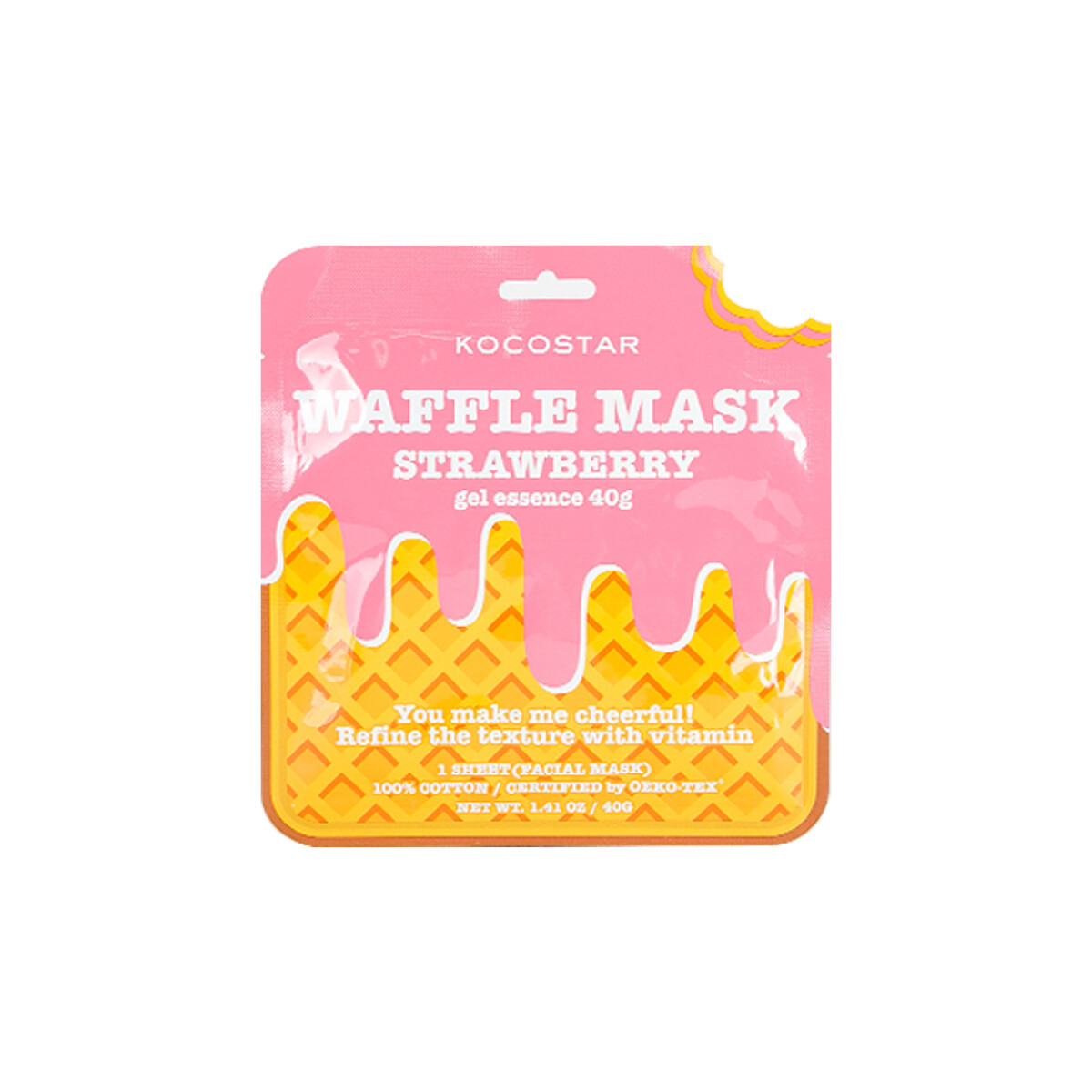 MASCARILLA FACIAL ENTERA - WAFFLE MASK STRAWBERRY -VTO 20/06/24 