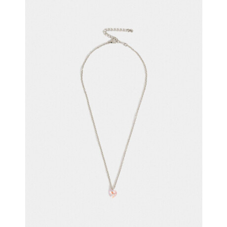 Cadena Con Dije De Corazón Plateado