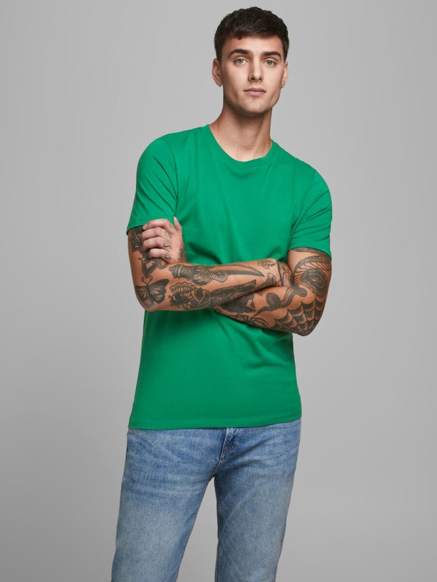 Camiseta básica de algodón orgánico - Verdant Green 