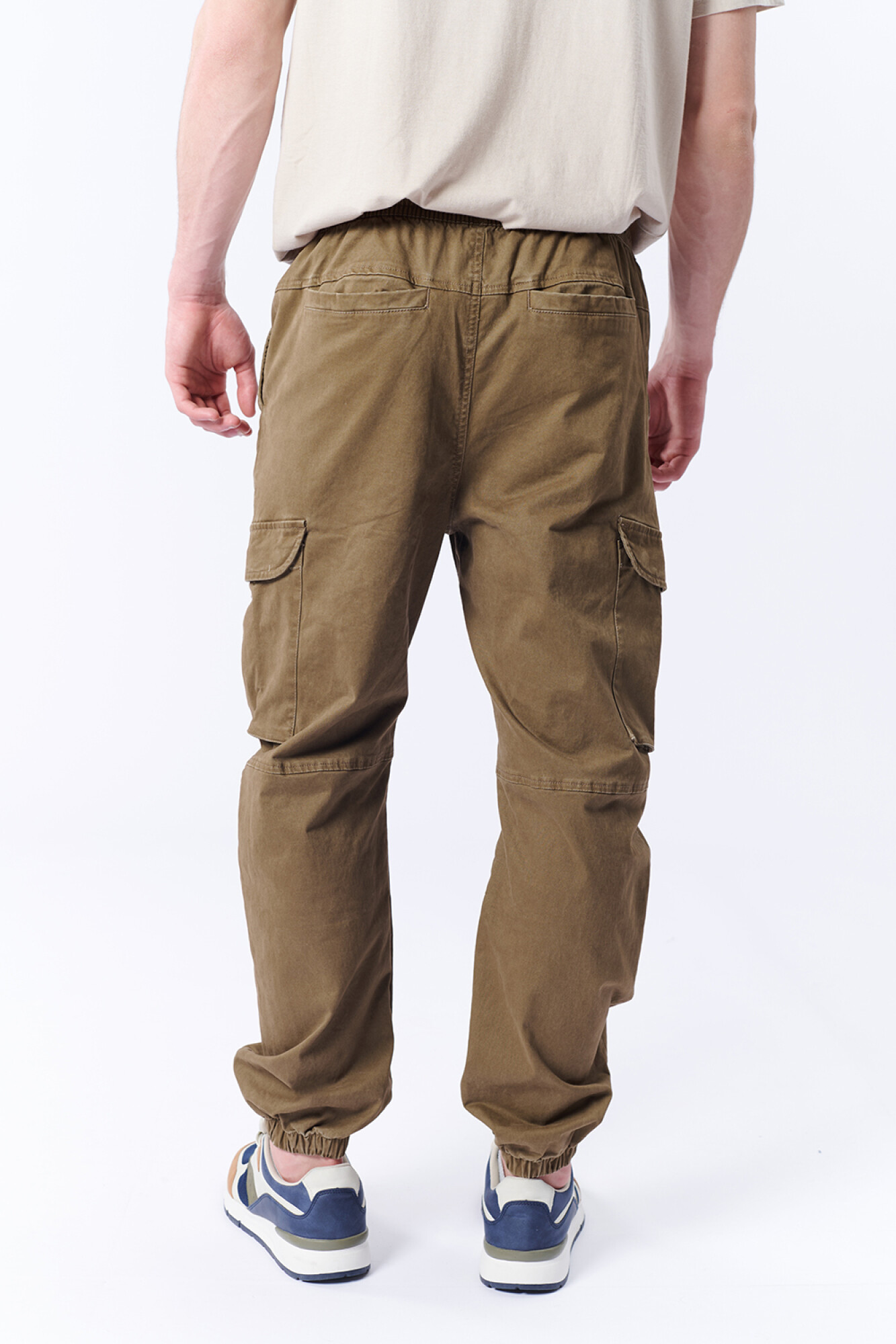 PantalA n Cargo Jogger Marron BAS Basic Simple