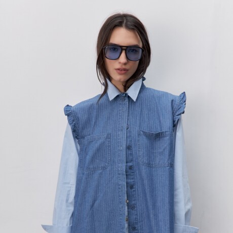 CAMISA NINNU Azul