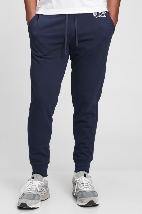 Pantalon Deportivo Con Felpa Logo Gap Hombre Tapestry Navy