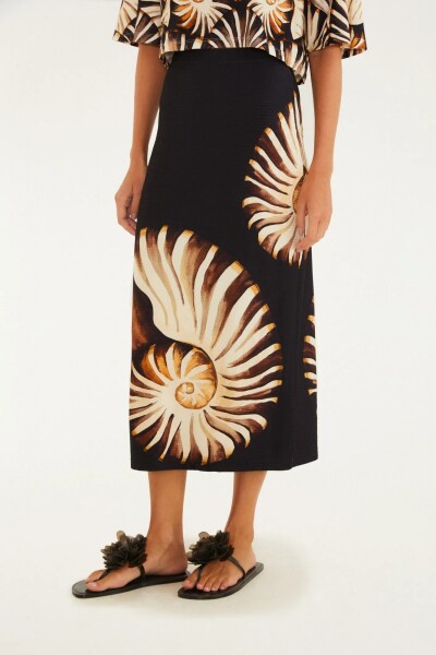 FALDA MIDI Negro