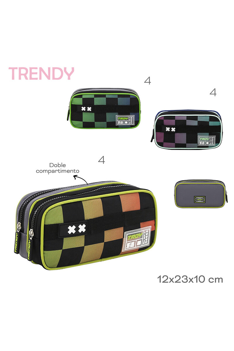 Cartuchera Trendy Negro