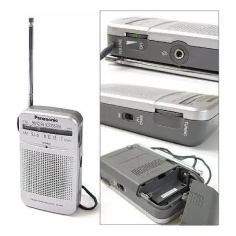 Radio Portátil Panasonic Am/fm A Pilas modelo Rf-p50d Radio Portátil Panasonic Am/fm A Pilas modelo Rf-p50d