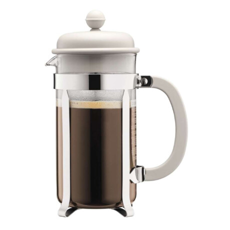 Cafetera 8Tzas 1Lt Caffettiera Bodum Blanco/Cromo