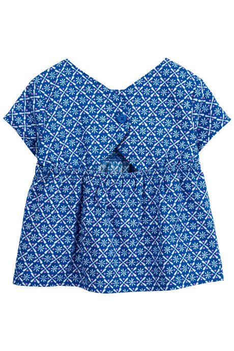 Set dos piezas de algodón, calza y blusa diseño floral Sin color