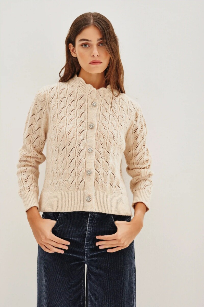 Cardigan Isabella New Crudo Melange