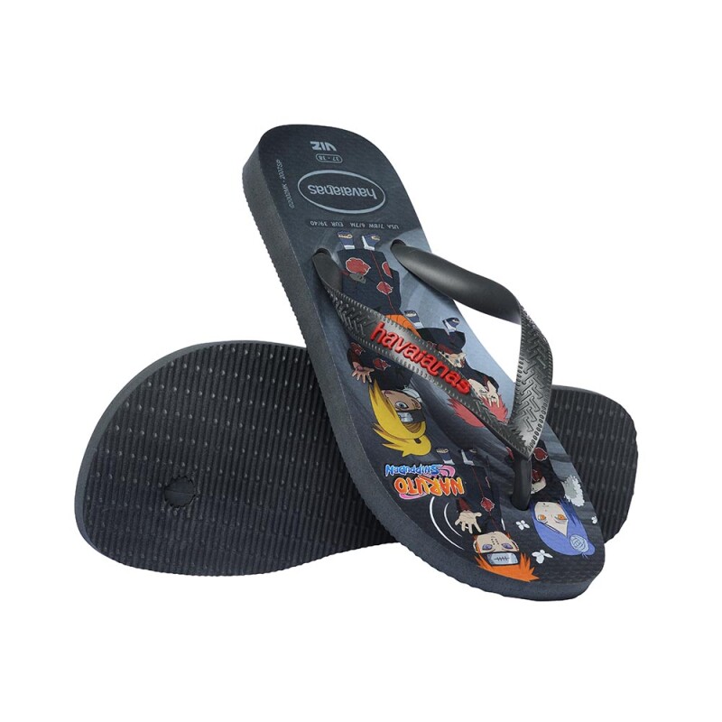 Sandalias Havaianas Top Naruto Hombre Nuevo Grafito/gris Plomo