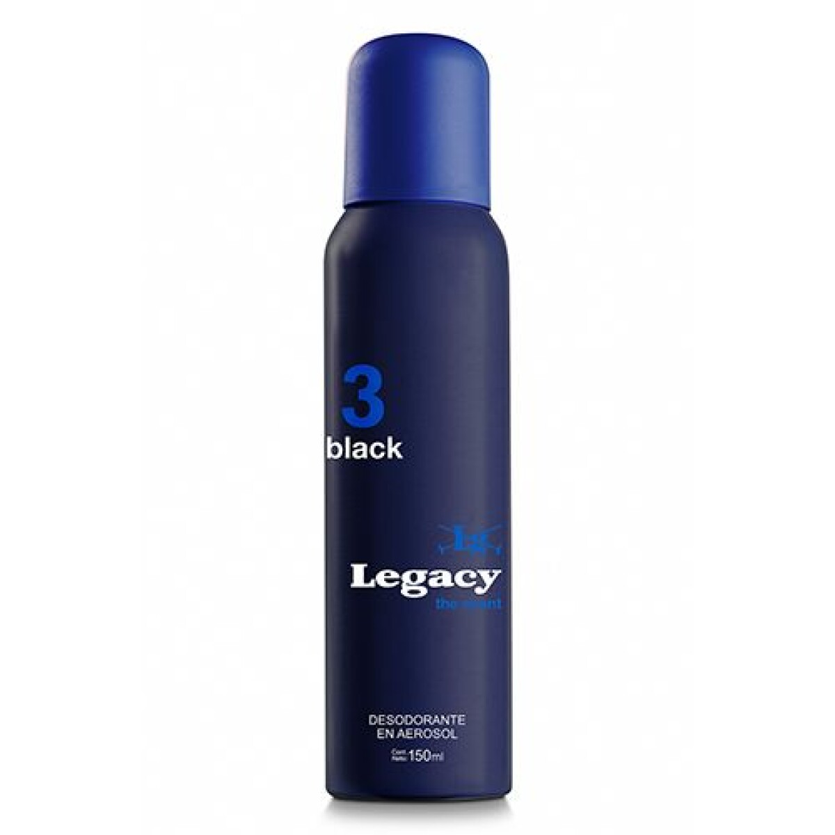 Desodorante Legacy Black Aerosol | Frescura Masculina Duradera