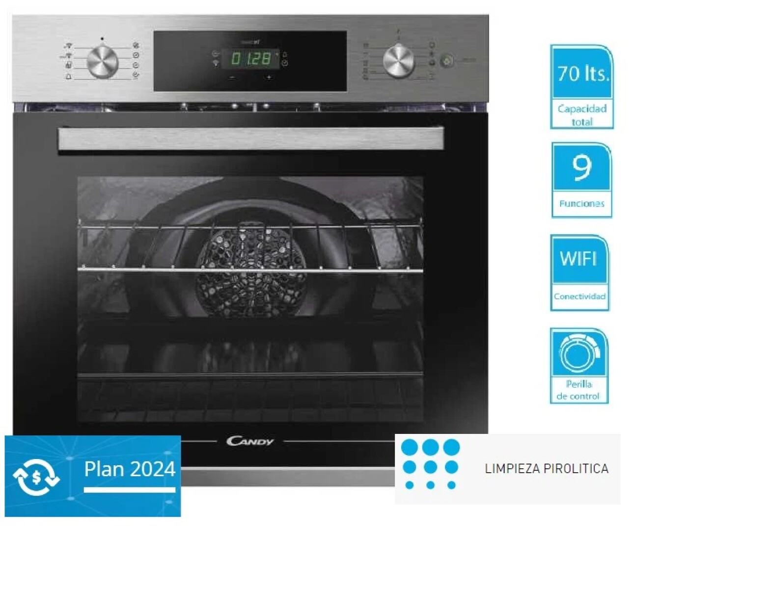 Horno de Empotrar Candy FSCTX886 Wifi 