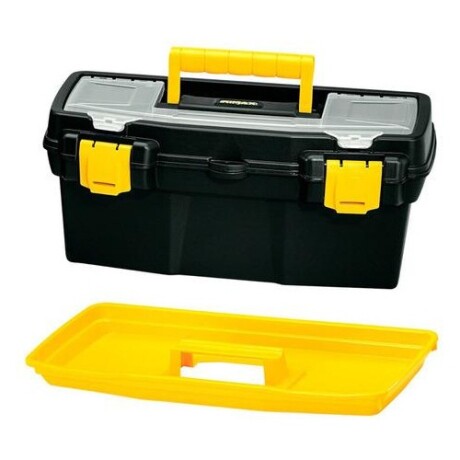 Caja de herramientas Rimax 16" con bandeja Negroamarillo