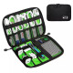 Organizador De Cables Estuche Necessaire Viaje Color gris