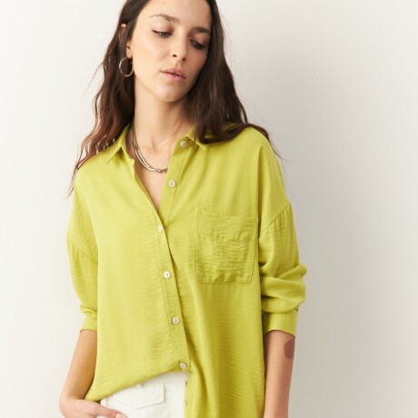 CAMISA AQUA Verde Manzana