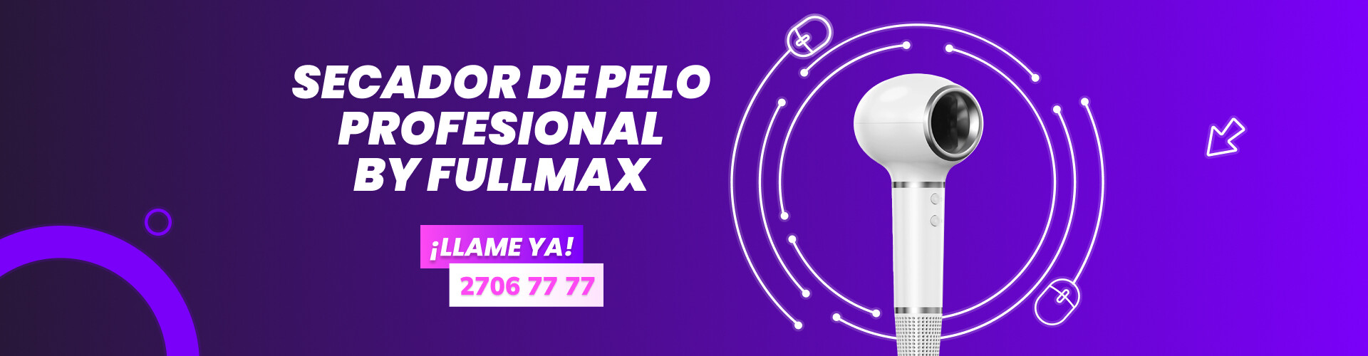 Secador de pelo profesional by Fullmax (Sin Cyber)