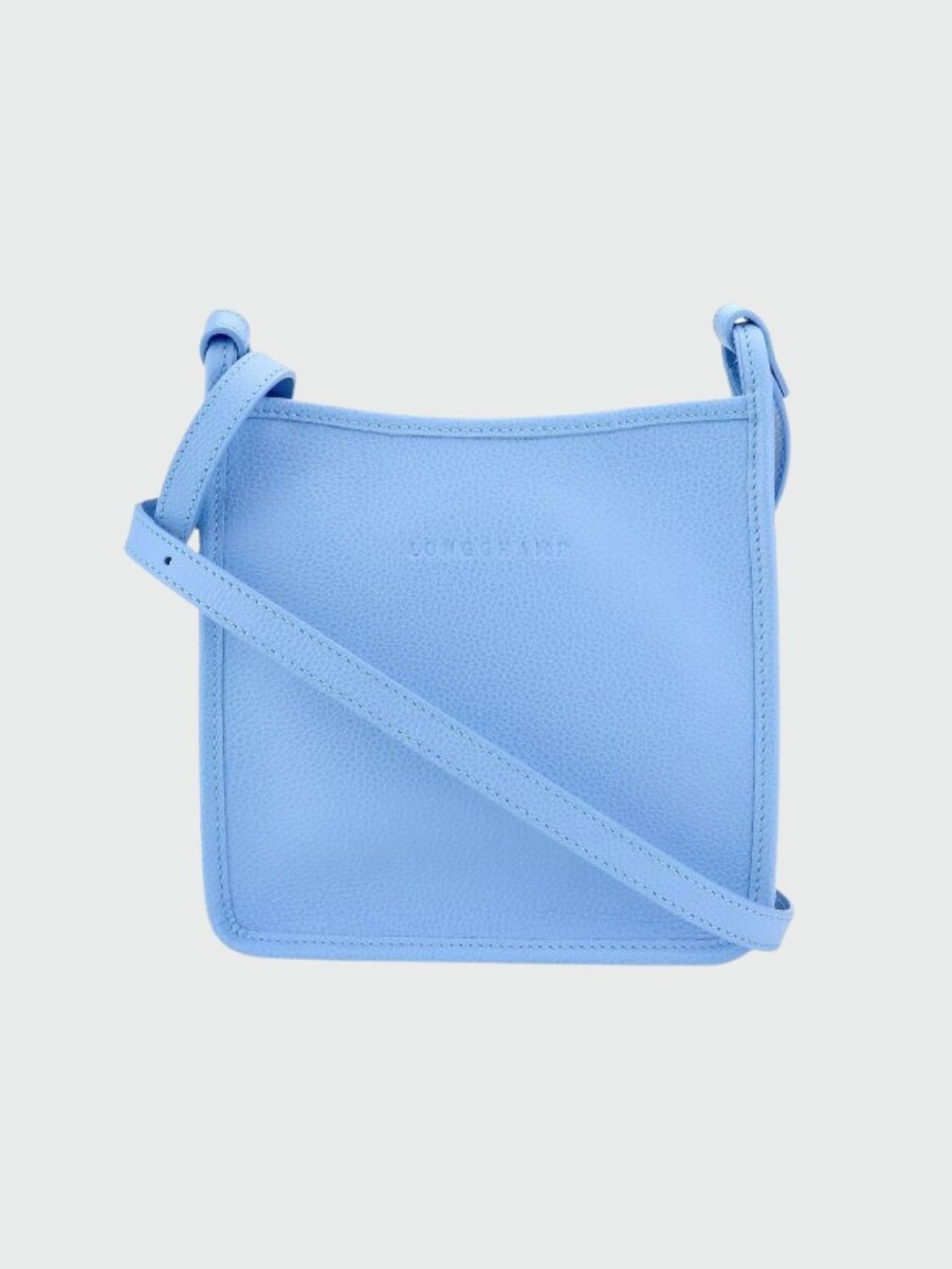 Longchamp -Cartera estilo bandolera, Le Foulonné - Celeste 
