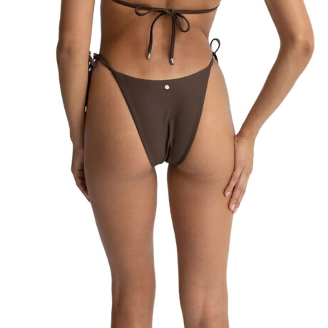 Bikini Rhythm Classic Tie Side Hi Cut Marron