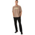 Polo Training Graphic Relaxed Tee Hombre Taupe Grey