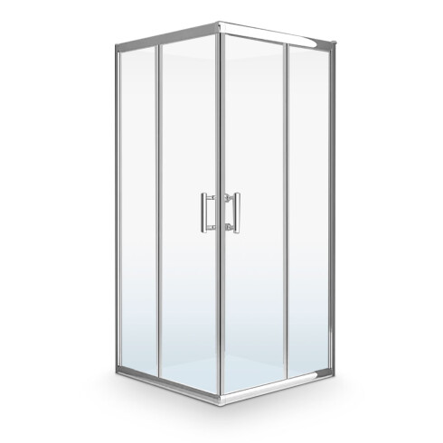 Mampara De Ducha Cuadrada Con Vidrios Transparentes 90X90X200Cm (No Incluye Plato De Ducha) 000