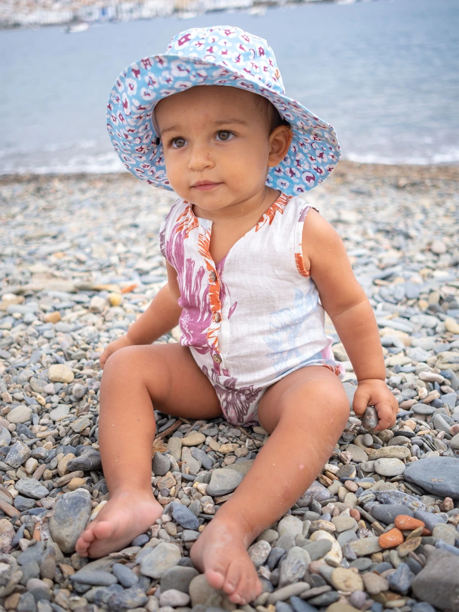 BABY LINEN TANK ONESIE 