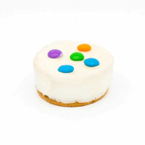 Alfajor de Chocolate Blanco con Rocklets Alfajor de Chocolate Blanco con Rocklets