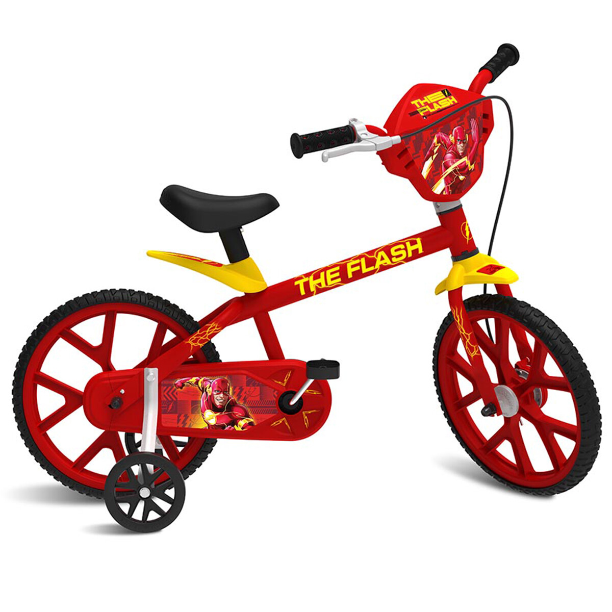 Bicicleta Infantil Rodado 14 Flash Con Ruedas De Apoyo 