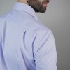 CAMISA LUXURY Celeste Oscuro espigado