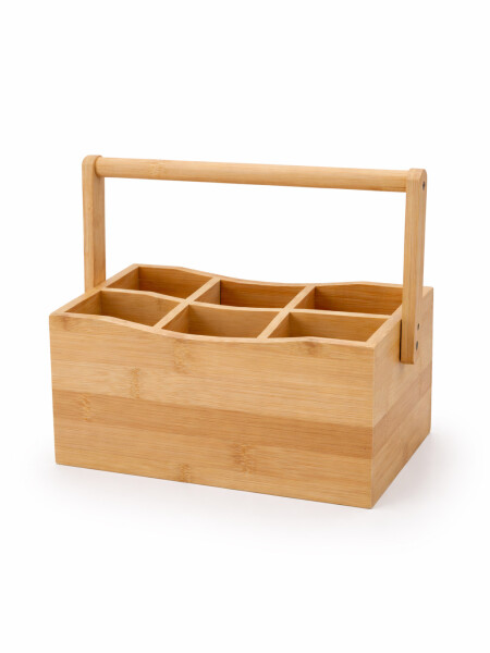 CUBIERTERO BAMBOO CAJÓN MADERA