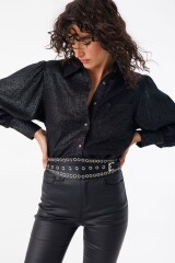 Cinturon Rivet Negro