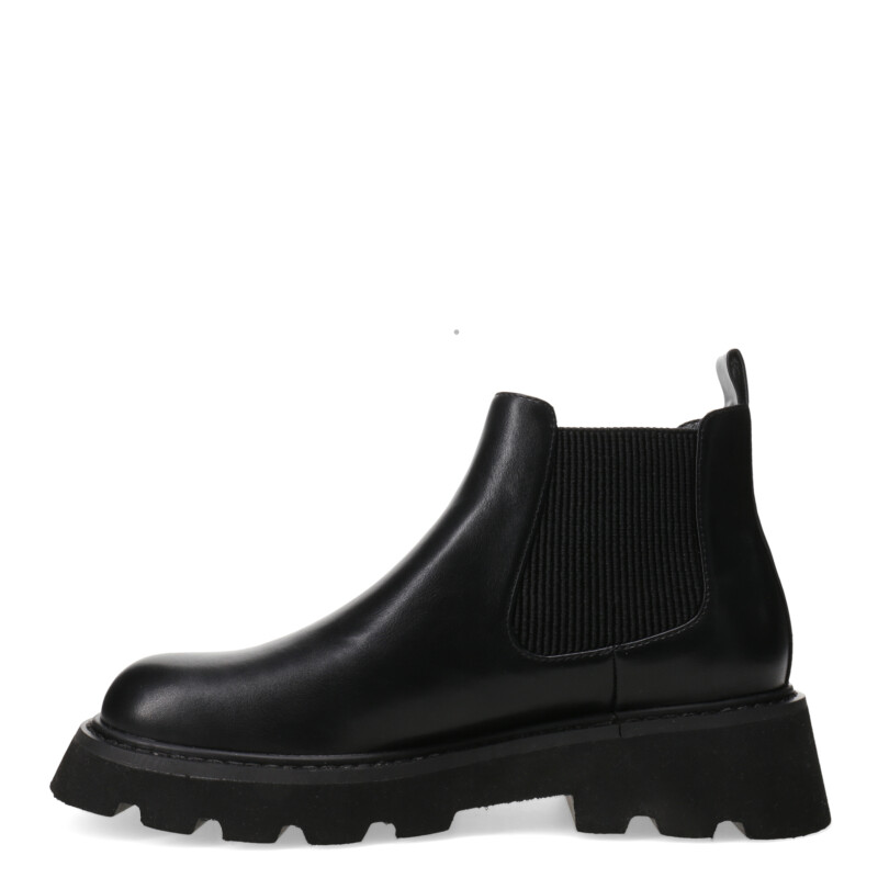 Bota de Mujer Miss Carol ROME tipo chelsea con elasticos laterales Negro