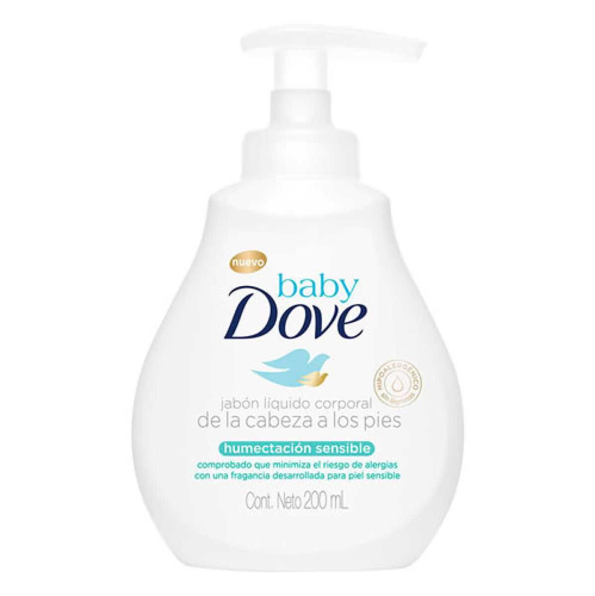 Jabón Líquido Baby Dove Sensible 200ml – Higiene Suave