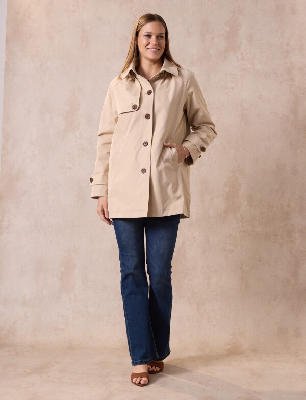 Gabardina Impermeable BEIGE