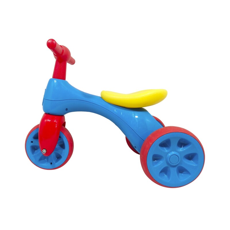 Triciclo sin pedales 12 a 36 meses Celeste/Rojo