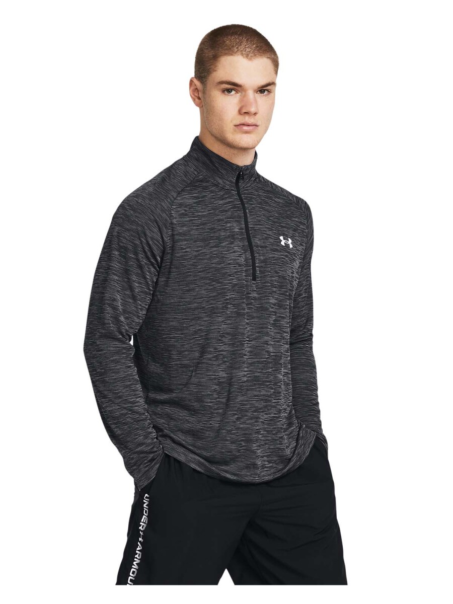 Buzo UA Tech Texturd HLF ZIP Hombre 797A001N11 - Negro 