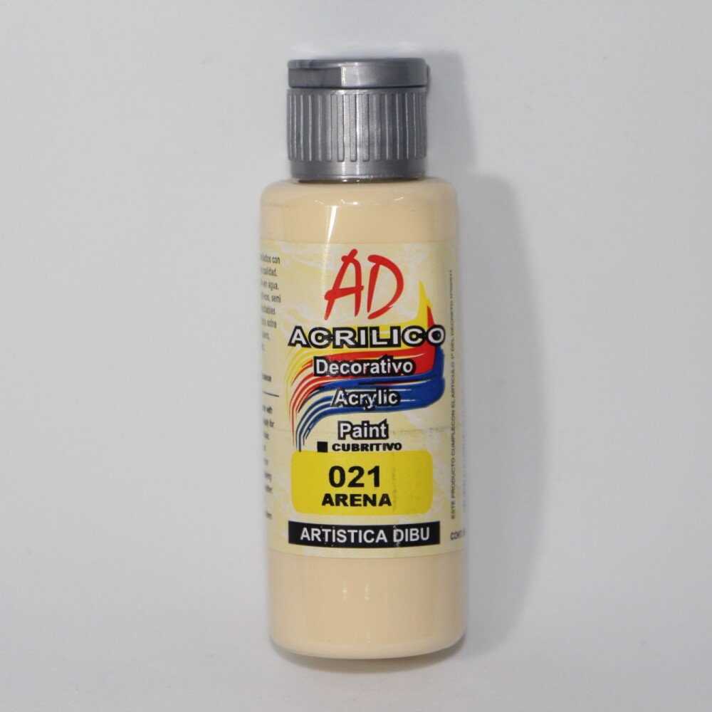 PINTURA ACRILICA ARTISTICA DIBU 60 ML. DIFERENTES COLORES COLOR ARENA 021